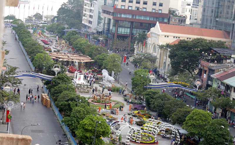 Ngắm đường hoa Tết Mậu Tuất trước giờ G